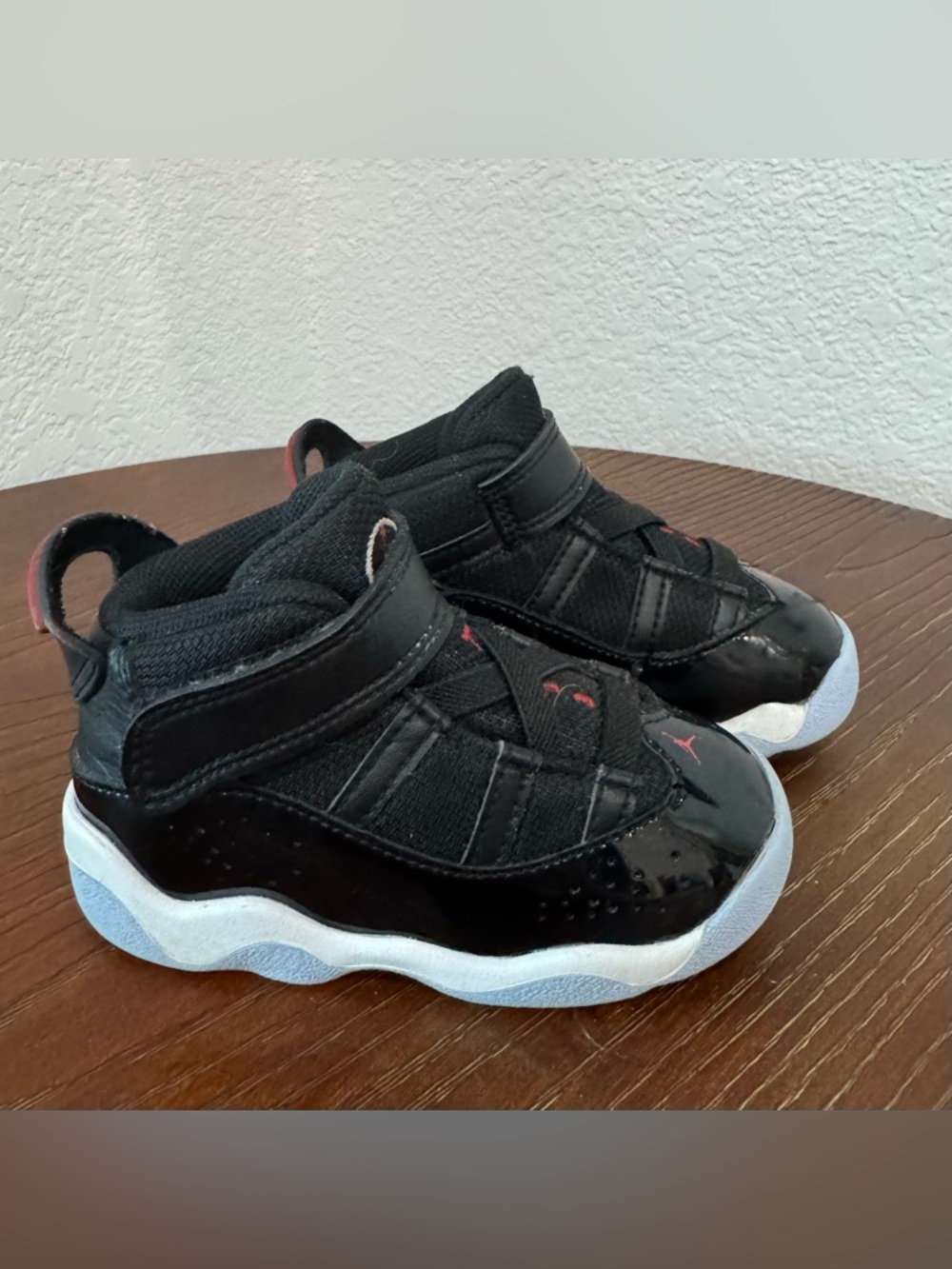Jordan Kids Black and White Sneakers